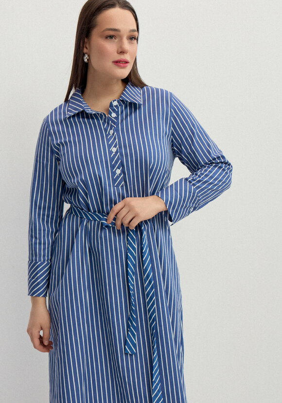 Платье-рубашка с отложным воротником шир.  580, рис. 2