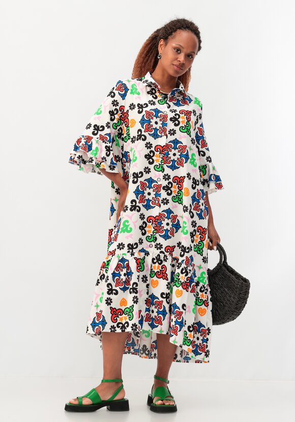 Платье-рубашка с воланом шир.  580, рис. 9