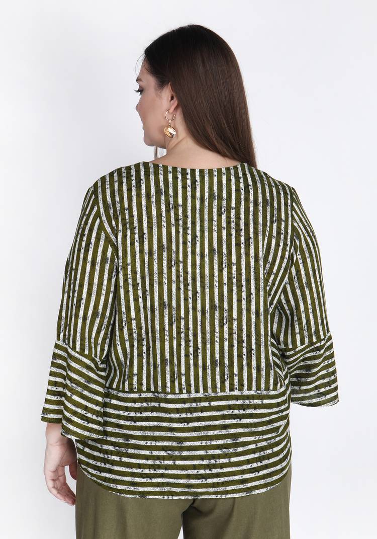 Блуза с декоративным бантом и рукавом 3/4 шир.  750, рис. 3