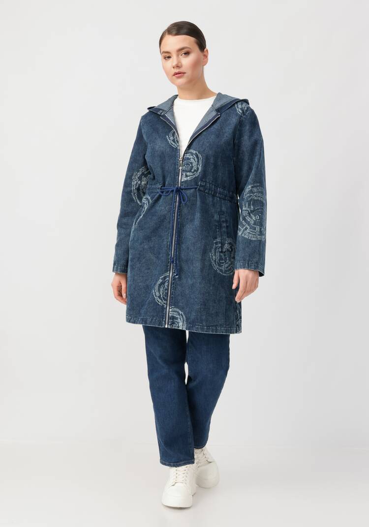 Джинсовая куртка удлиненная шир.  750, рис. 7