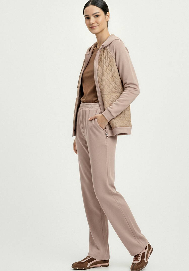 Бомбер с капюшоном из комбинированной ткани шир.  750, рис. 33