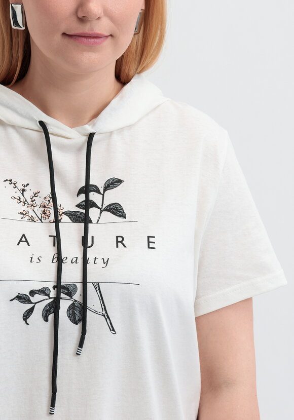 Футболка с капюшоном и принтом шир.  580, рис. 5