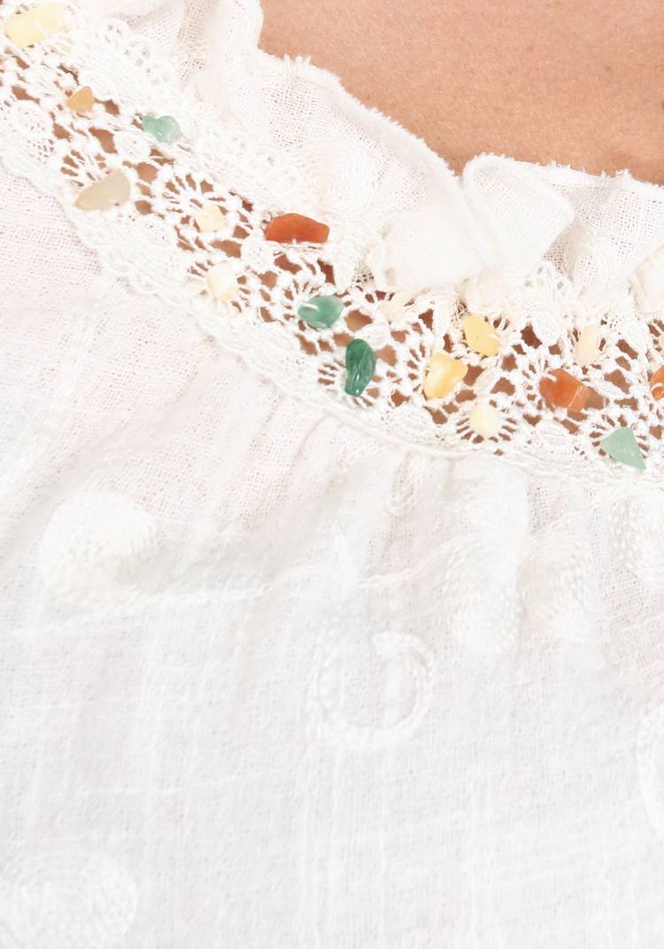 Блуза из хлопка с вышивкой шир.  750, рис. 6