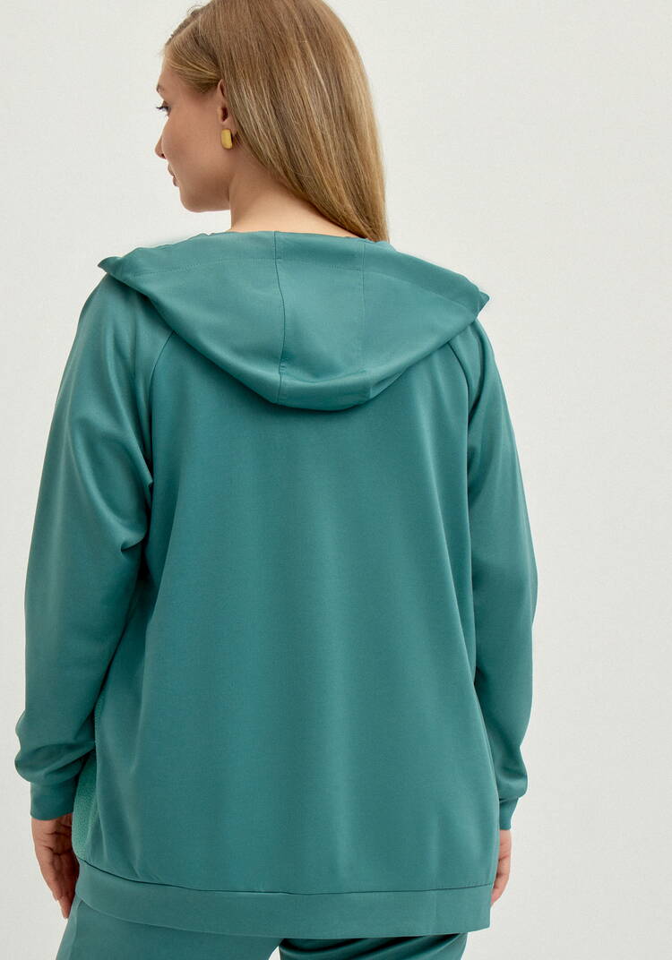 Олимпийка на молнии с капюшоном шир.  750, рис. 3