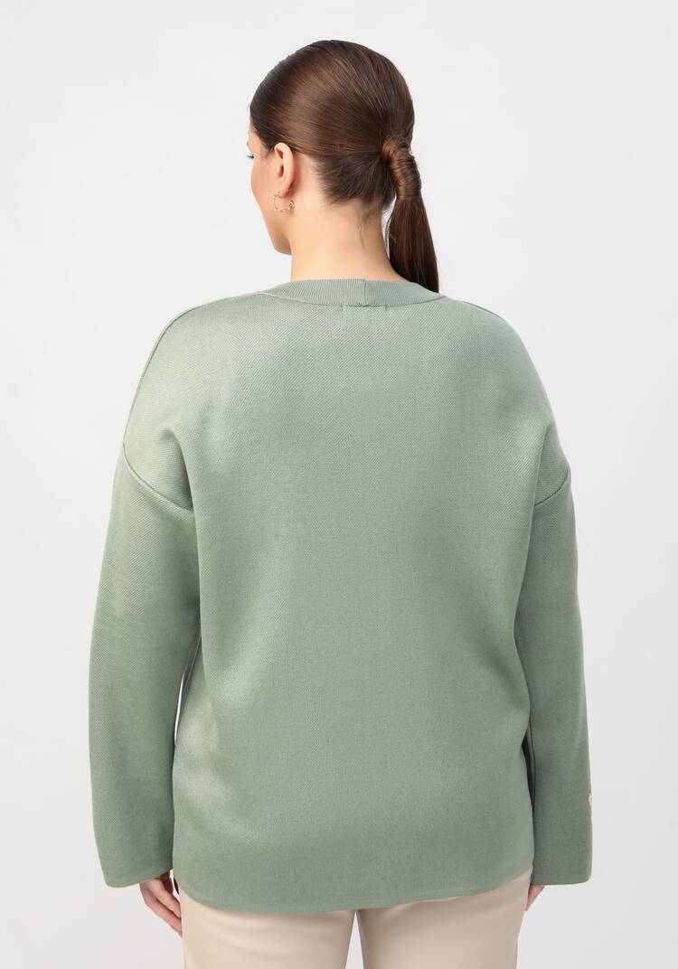 Кардиган с цветочным акцентом шир.  750, рис. 3