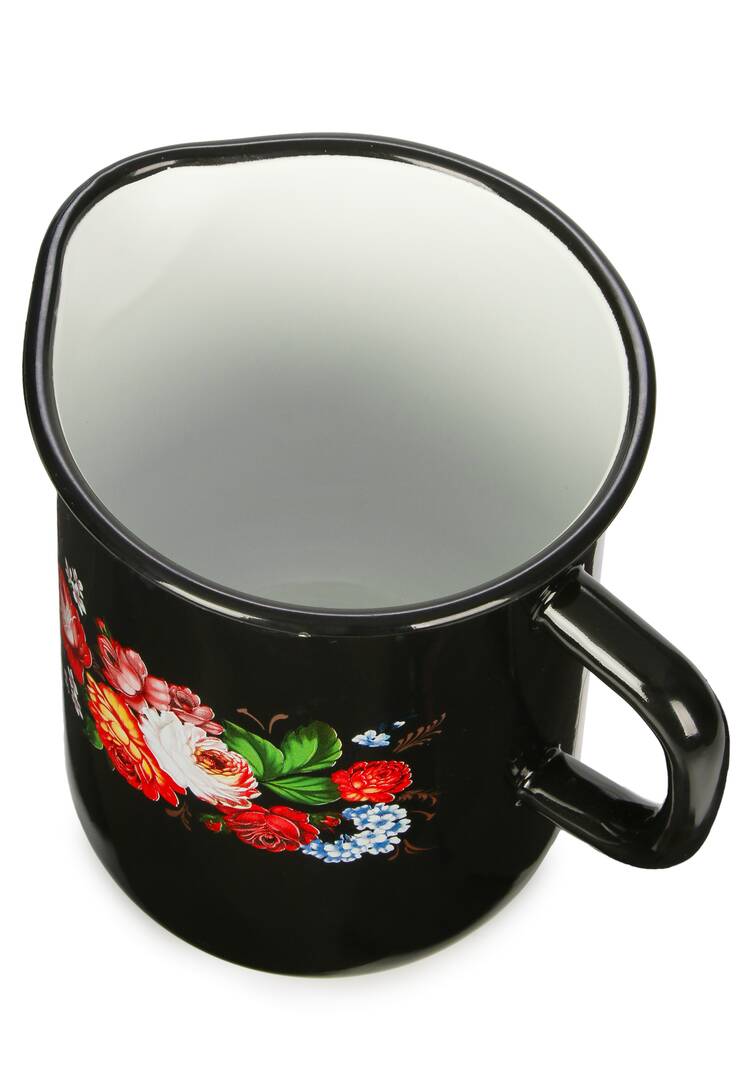 Кувшин эмалированный Жостовские мотивы шир.  750, рис. 5