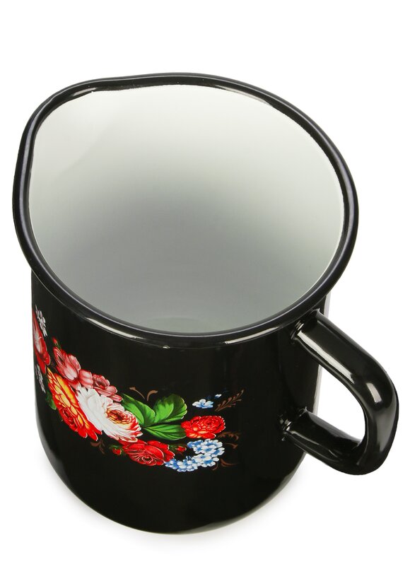 Кувшин эмалированный Жостовские мотивы шир.  580, рис. 5