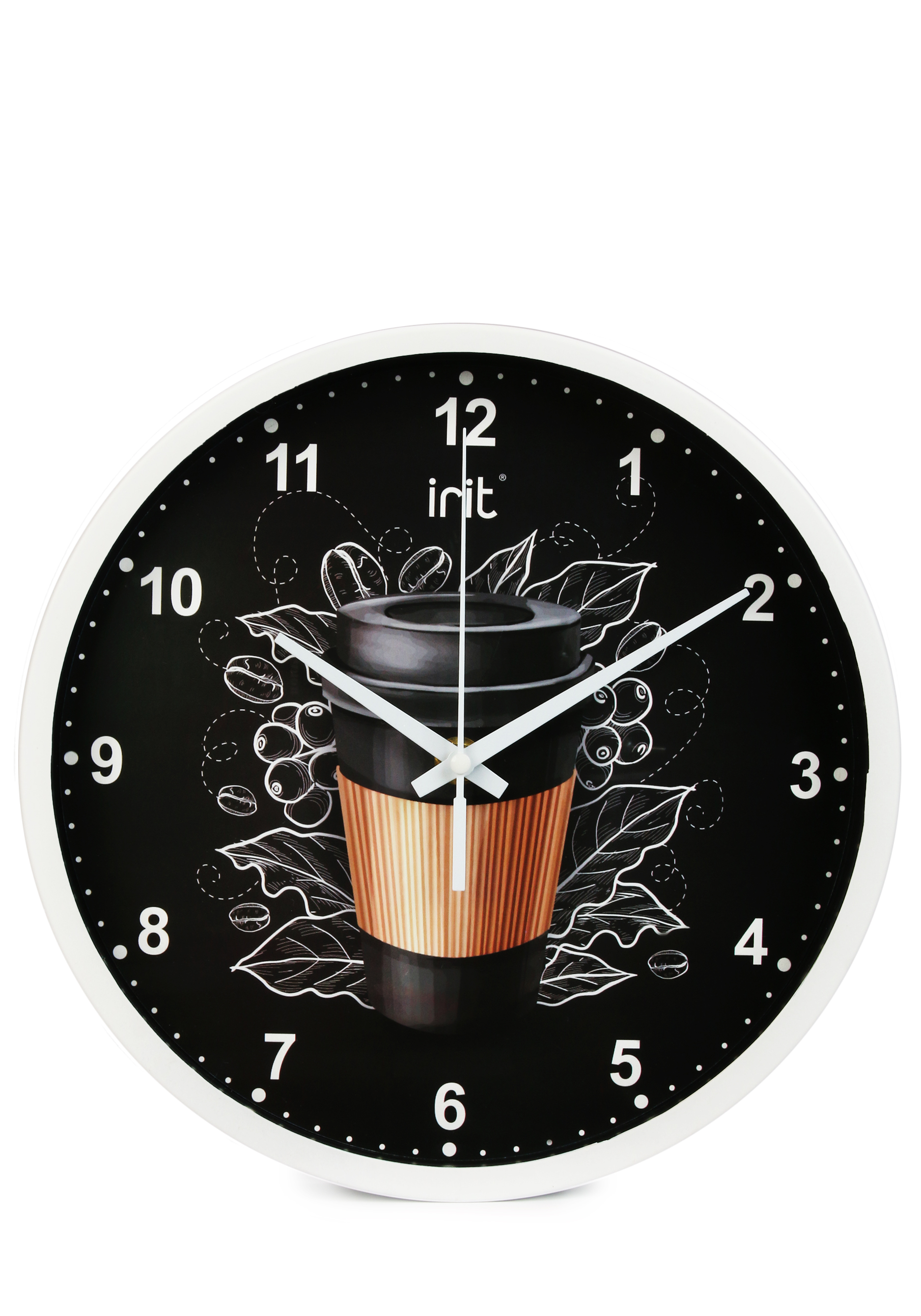 Круглые настенные часы IRIT, цвет голубой, размер 25 см - фото 1
