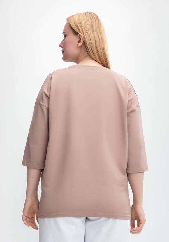 Блуза с принтом цветка и рукавом 3/4 шир.  580, рис. 21