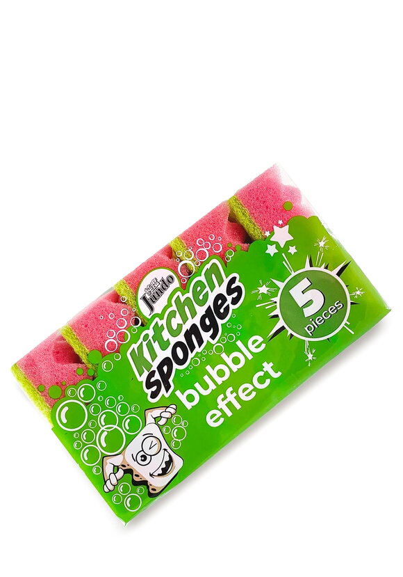 Губка для мытья посуды, 5 шт шир.  580, рис. 1