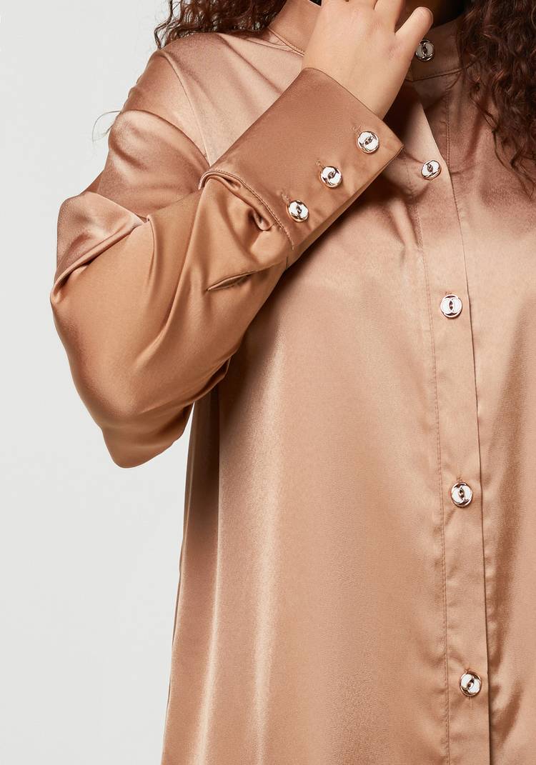 Блуза на пуговицах с широким манжетом шир.  750, рис. 5