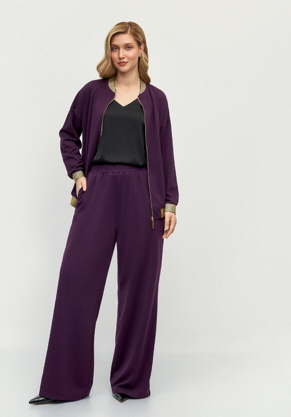 Бомбер трикотажный с ажурной спинкой шир.  580, рис. 32