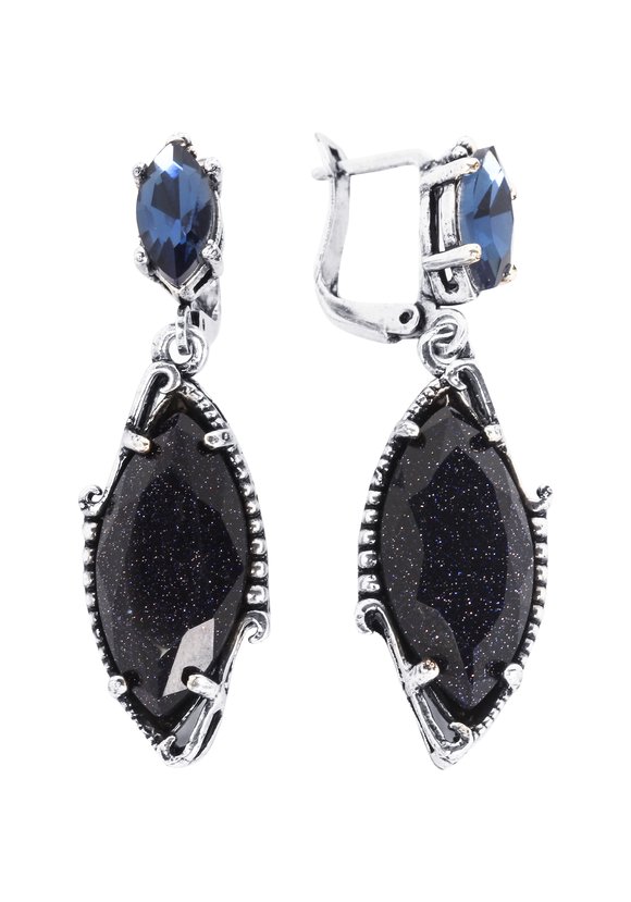 Комплект (серьги, кольцо) Капля авантюрина шир.  580, рис. 3