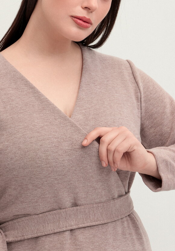 Платье трикотажное с поясом шир.  580, рис. 16