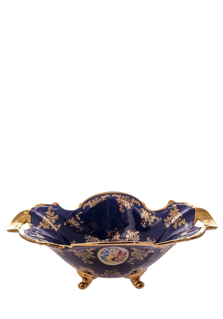 Фруктовница на ножках кобальтовая шир.  750, рис. 5