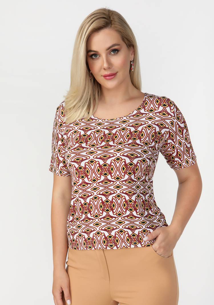 Блуза с коротким рукавом Сара шир.  750, рис. 11