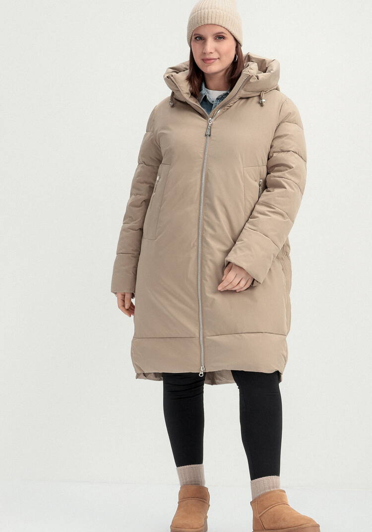 Пуховик с боковыми карманами на молнии шир.  750, рис. 14