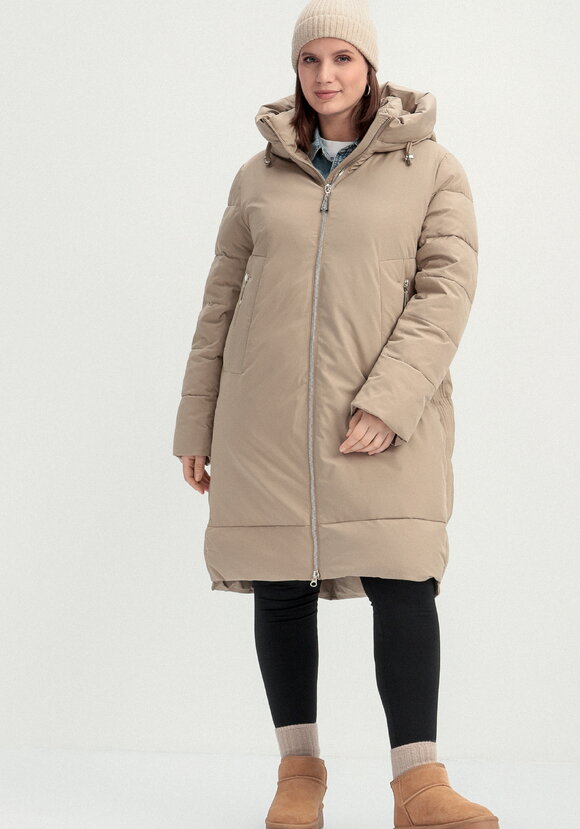 Пуховик с боковыми карманами на молнии шир.  580, рис. 14