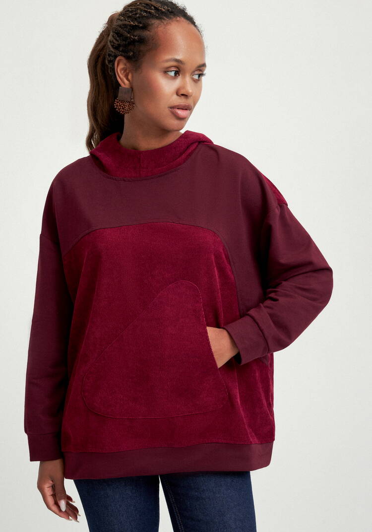 Худи оверсайз комбинированное шир.  750, рис. 24