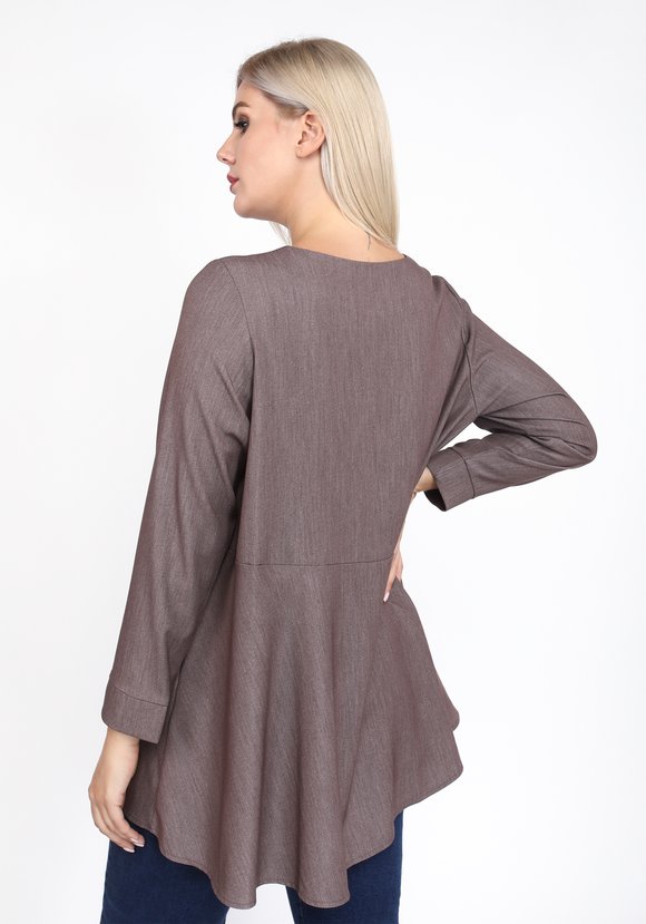 Блуза на супатной застежке шир.  580, рис. 6