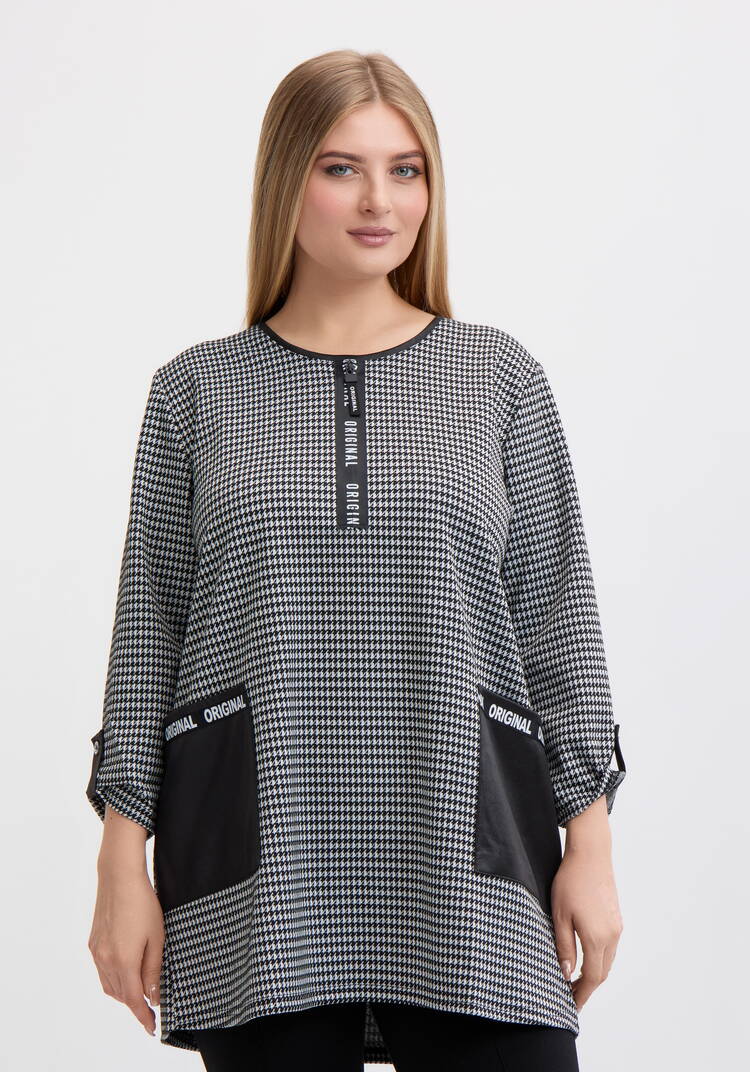 Туника контранстной отделки шир.  750, рис. 10