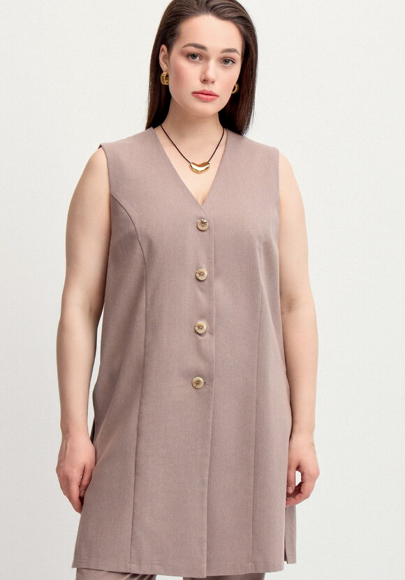 Жилет изо льна шир.  580, рис. 4