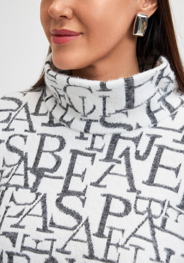 Джемпер с пушистым ворсом и разрезами шир.  750, рис. 5