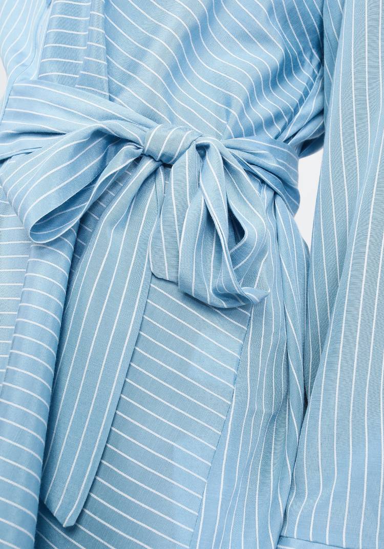 Блуза в полоску с завязкой на талии шир.  750, рис. 6