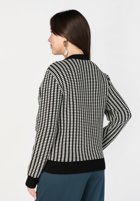 Джемпер с пуговицами декоративными шир.  580, рис. 2