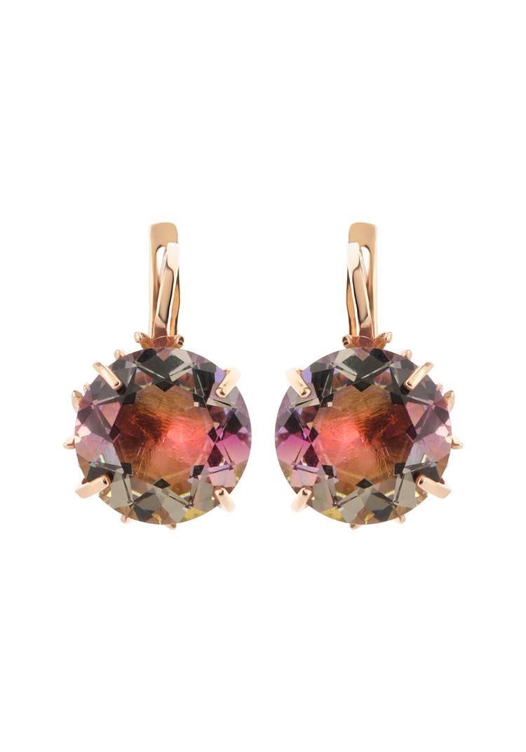 Серебряные серьги Бордо шир.  750, рис. 1