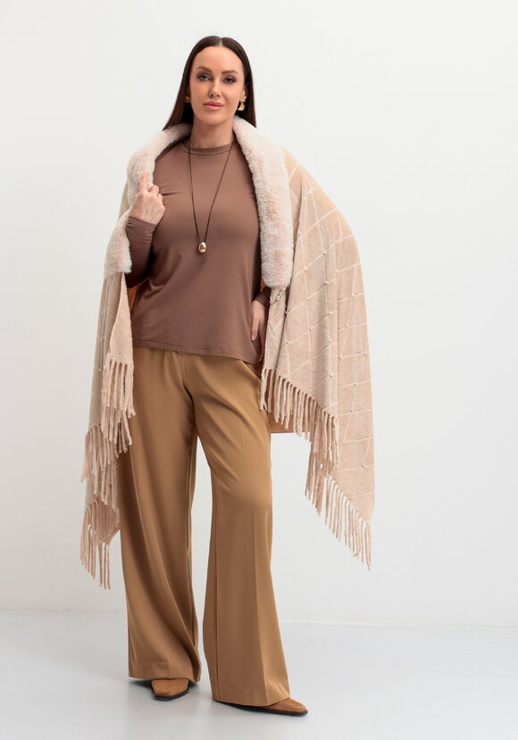 Накидка-палантин с жемчугом и булавкой шир.  580, рис. 7