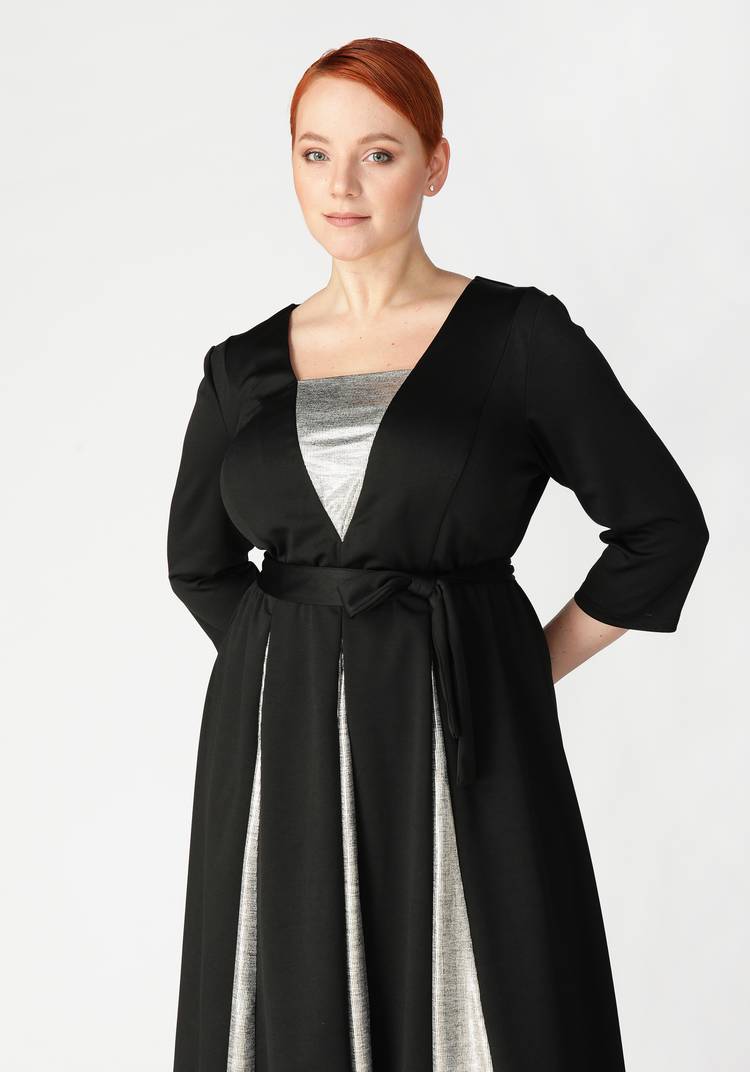 Платье с мерцающими складками шир.  750, рис. 7