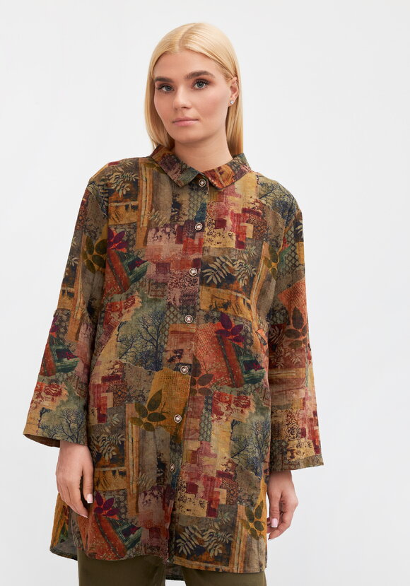 Рубашка женская, удлиненная Илона шир.  580, рис. 11