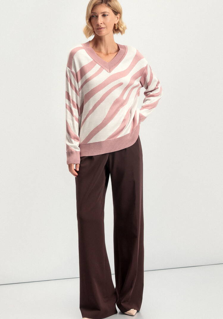 Джемпер с принтом зебра шир.  750, рис. 24