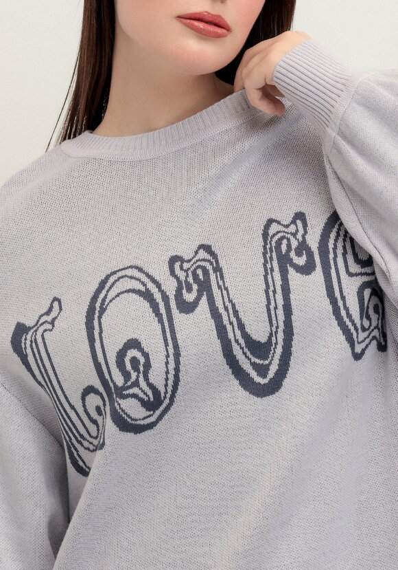 Джемпер с жаккардовой надписью шир.  580, рис. 22