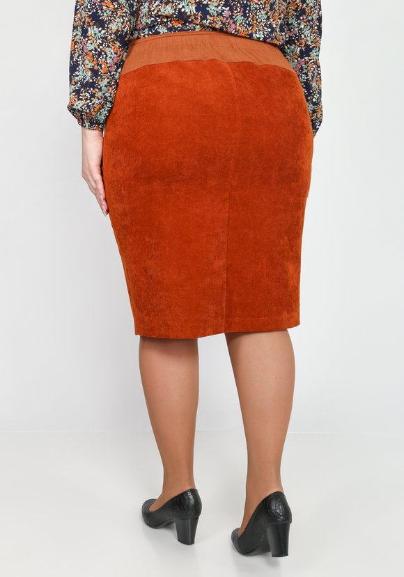 Юбка-миди прямого силуэта шир.  580, рис. 7