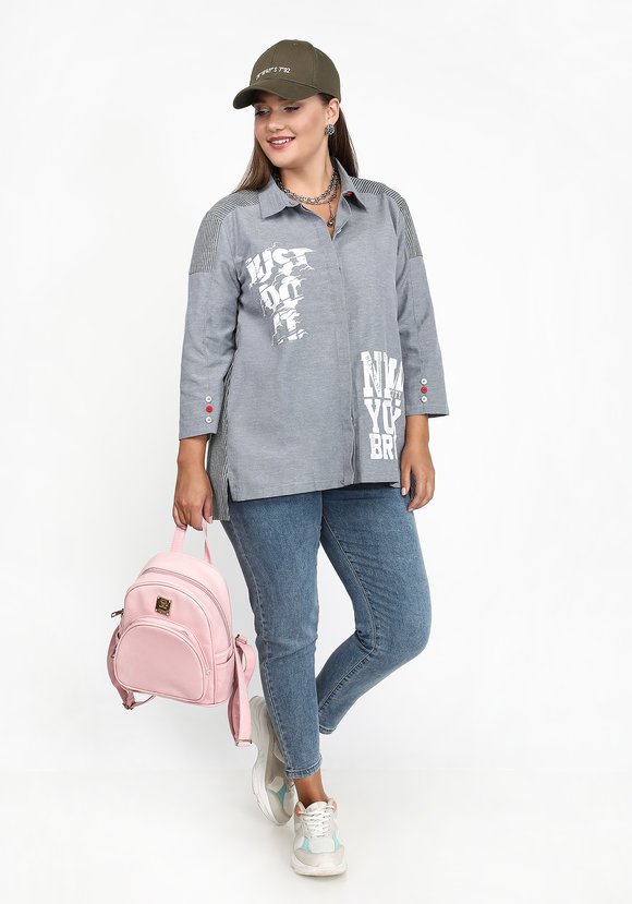 Блуза Яркость жизни шир.  580, рис. 7