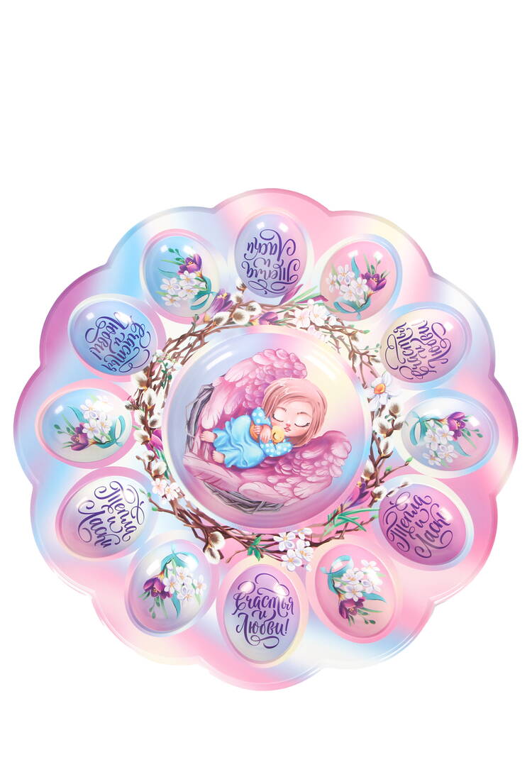 Пасхальная подставка на 12 яиц и кулич шир.  750, рис. 9