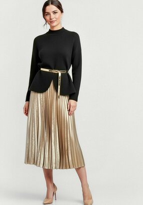 Юбка гофре с блестящим напылением