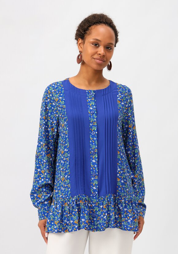 Блуза со складками впереди шир.  580, рис. 4