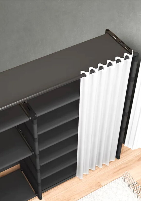 Обувница со шторкой на 20 пар шир.  580, рис. 2