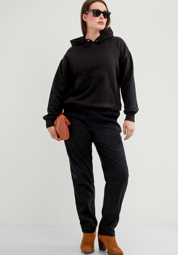 Брюки из микровельвета с комфортным поясом шир.  580, рис. 36