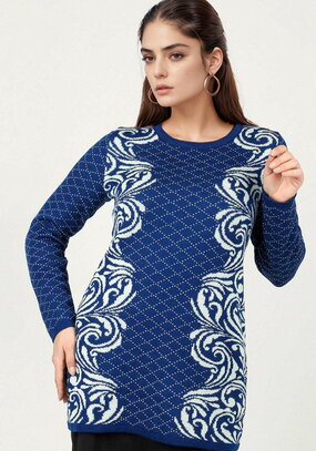 Туника с принтом Узоры