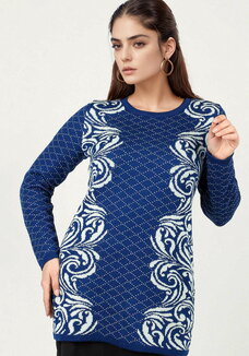 Туника с принтом Узоры