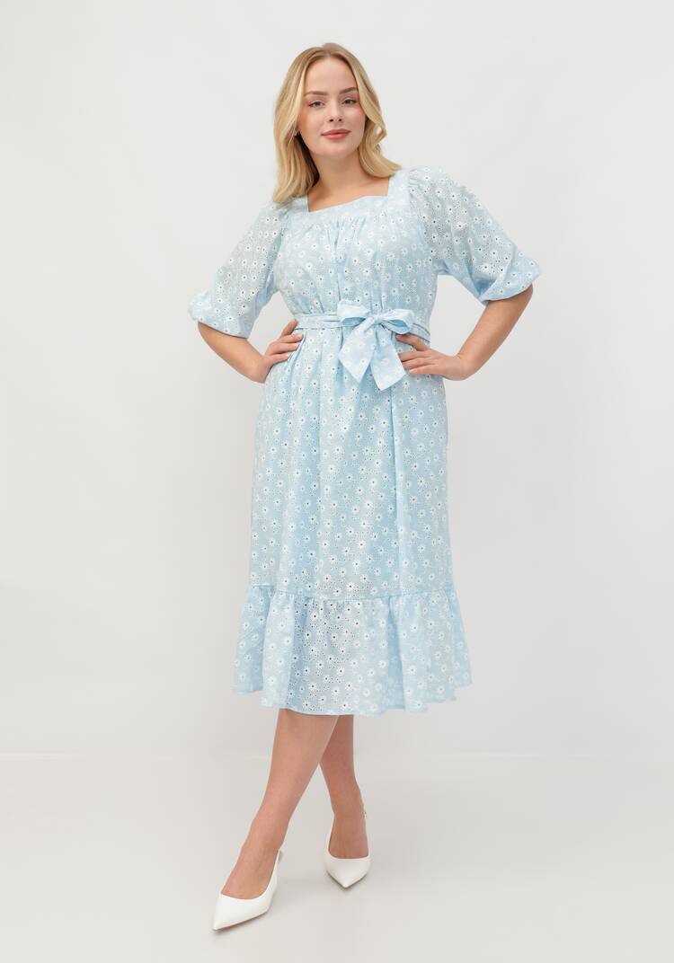 Платье с имитацией вышивки шир.  750, рис. 8