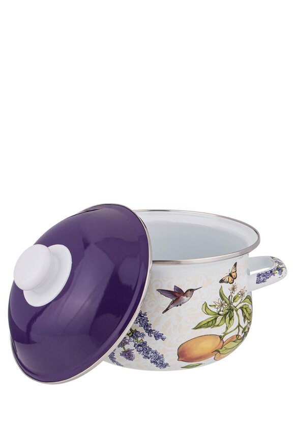 Эмалированная кастрюля с крышкой шир.  580, рис. 4