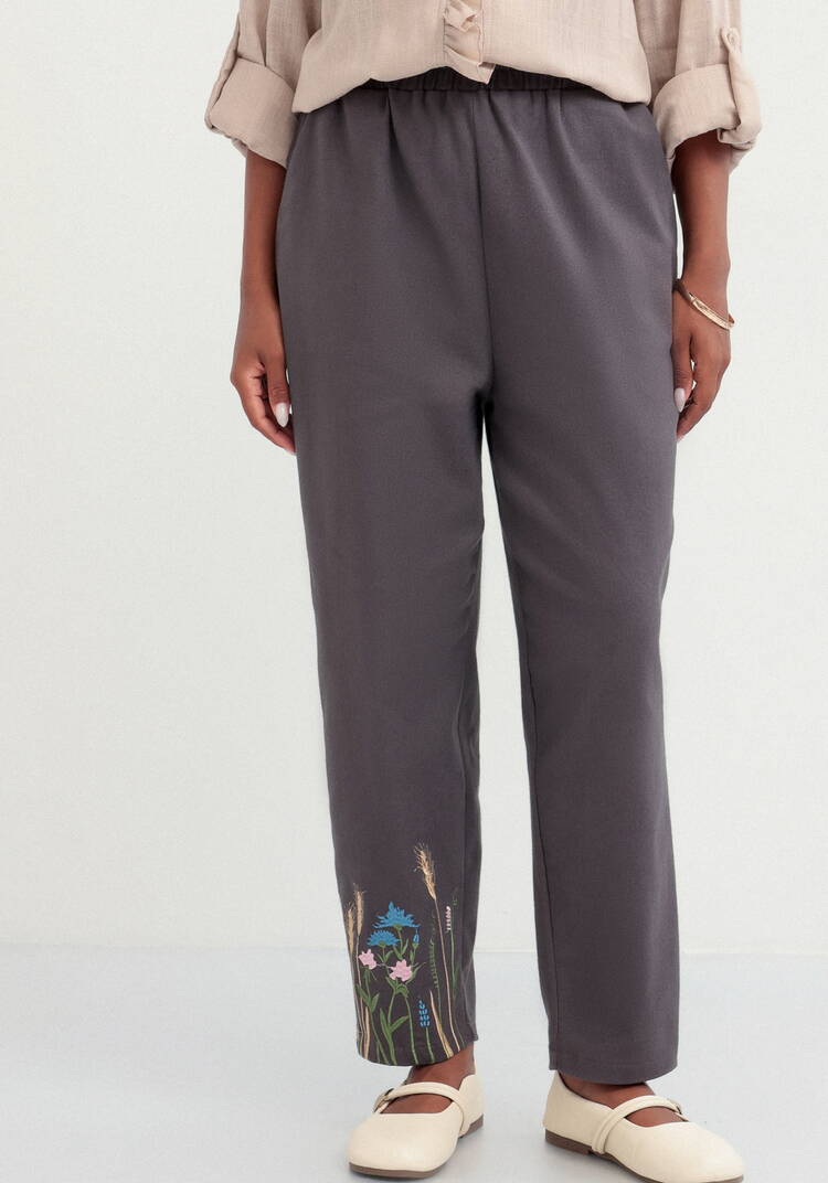 Брюки-бананы с вышивкой шир.  750, рис. 10