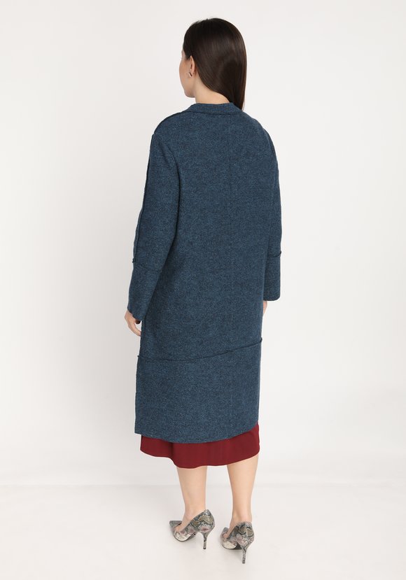 Пальто на пуговицах с объемными карманами шир.  580, рис. 6