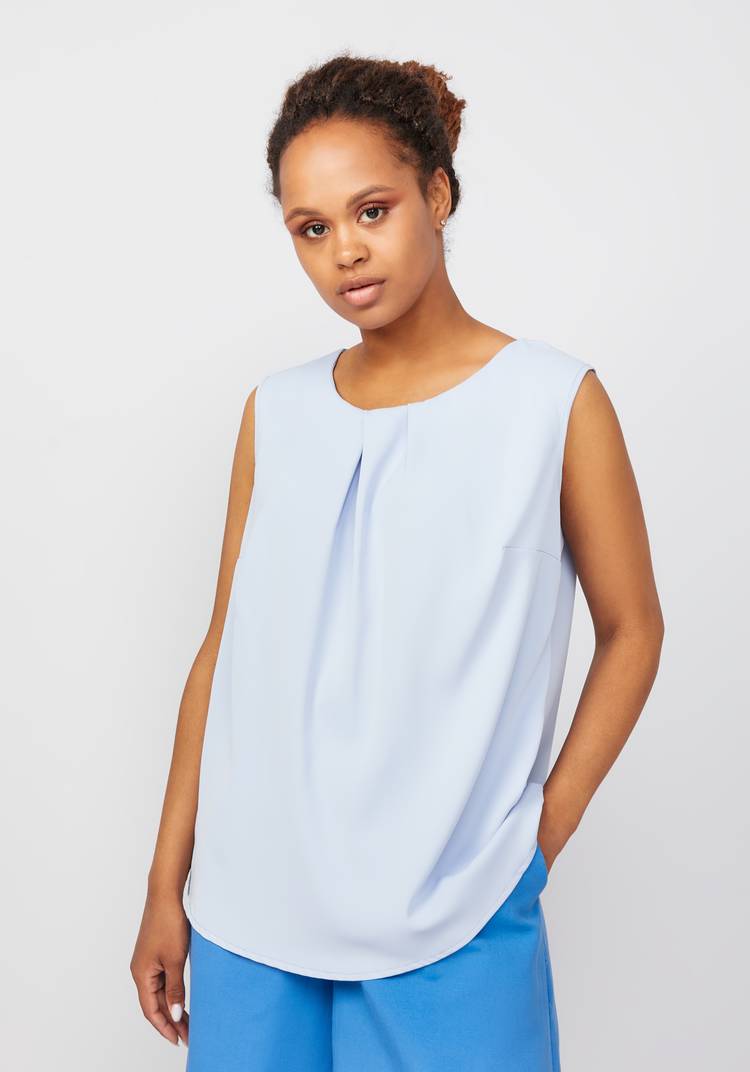 Блуза с декоративными складками Летиция шир.  750, рис. 9