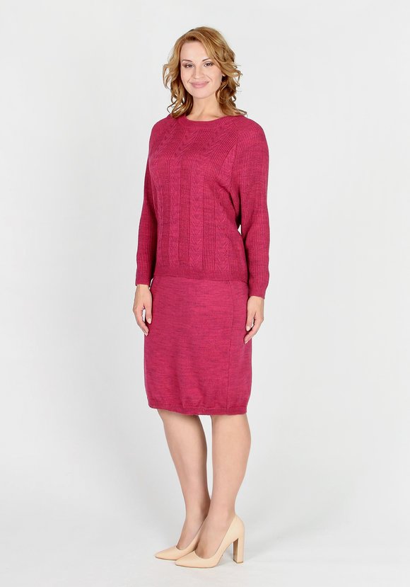 Юбка трикотажная прямого кроя на резинке шир.  580, рис. 9